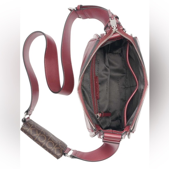 Calvin Klein Handbag Bella Novelty Crossbody
Leather Rouge Red AUTHENTIC NWT - Picture 6 of 9